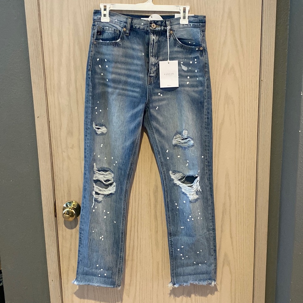 KanCan distressed straight jeans